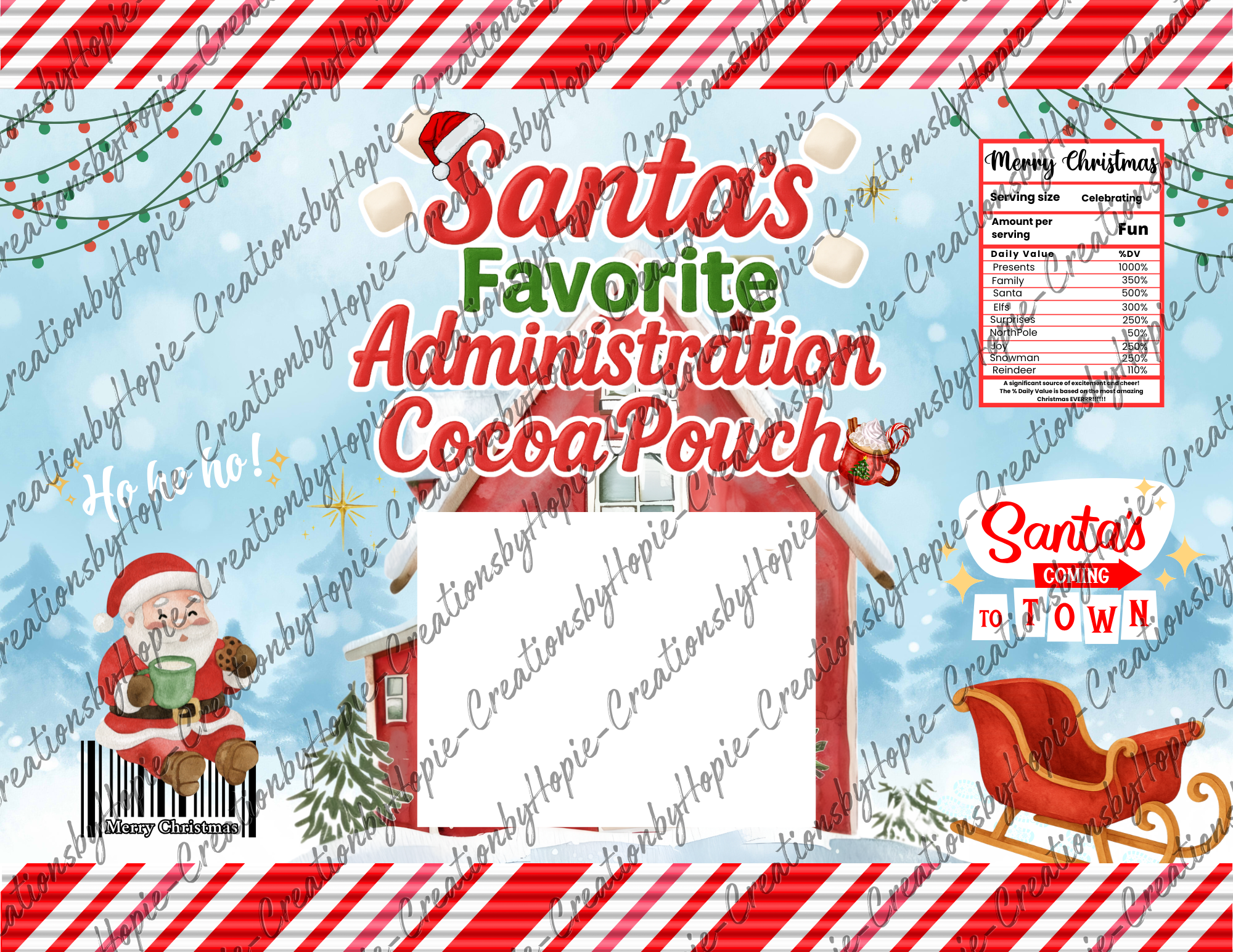Santa's Admin Cocoa Pouch