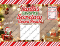Santa's Secretary Cocoa Pouch