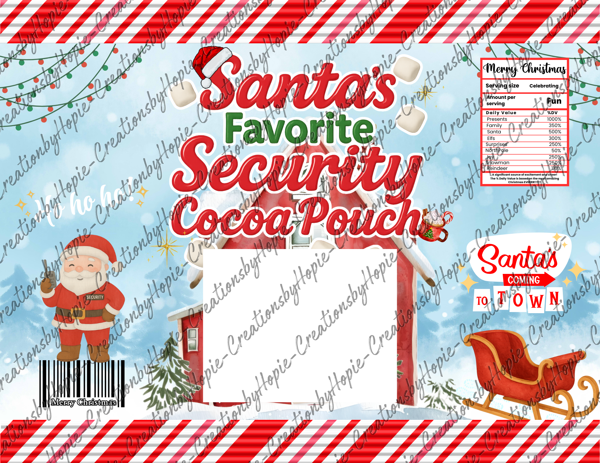 Santa's Security Officer Cocoa Pouch