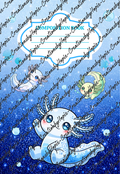 Axolotl #2 Notebook Cover
