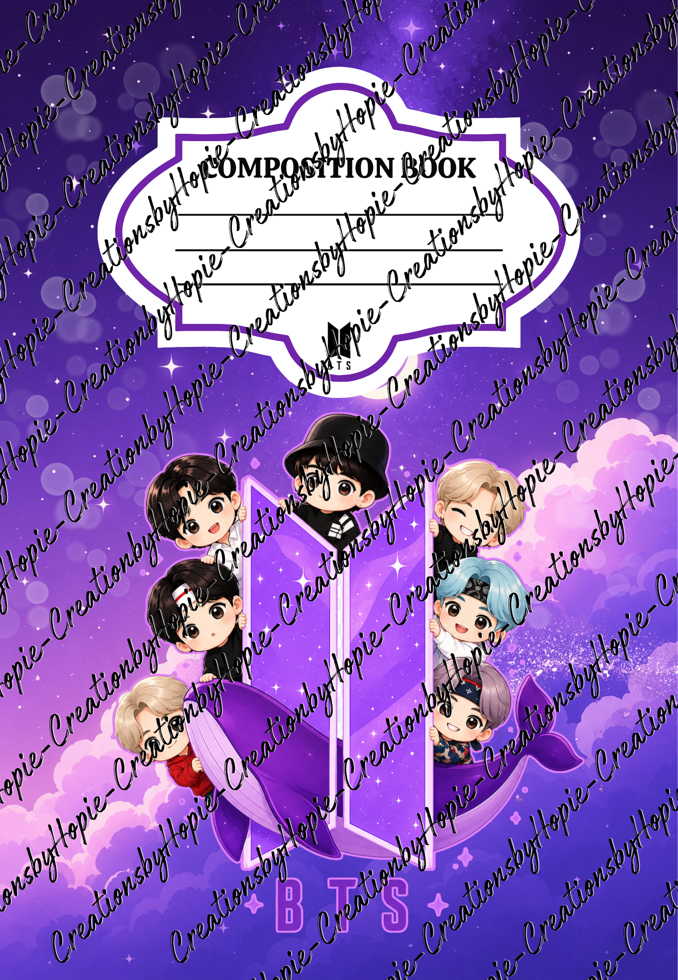 BTS #1 Notebook Cover