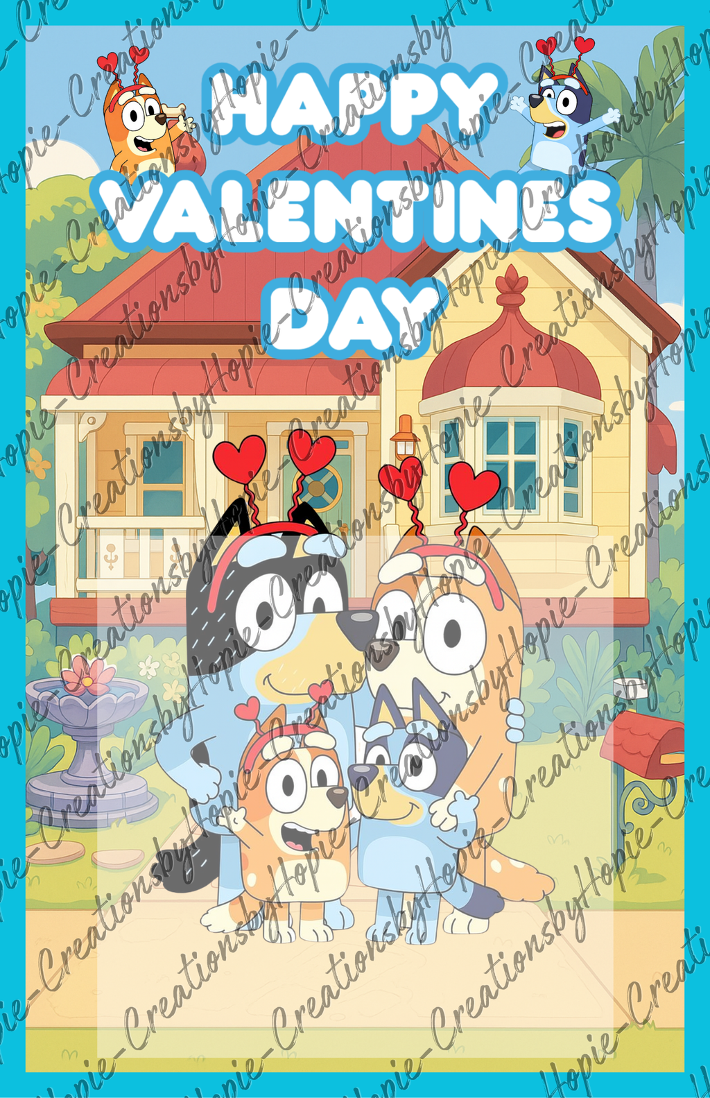 Blue dog Mini Activity Card