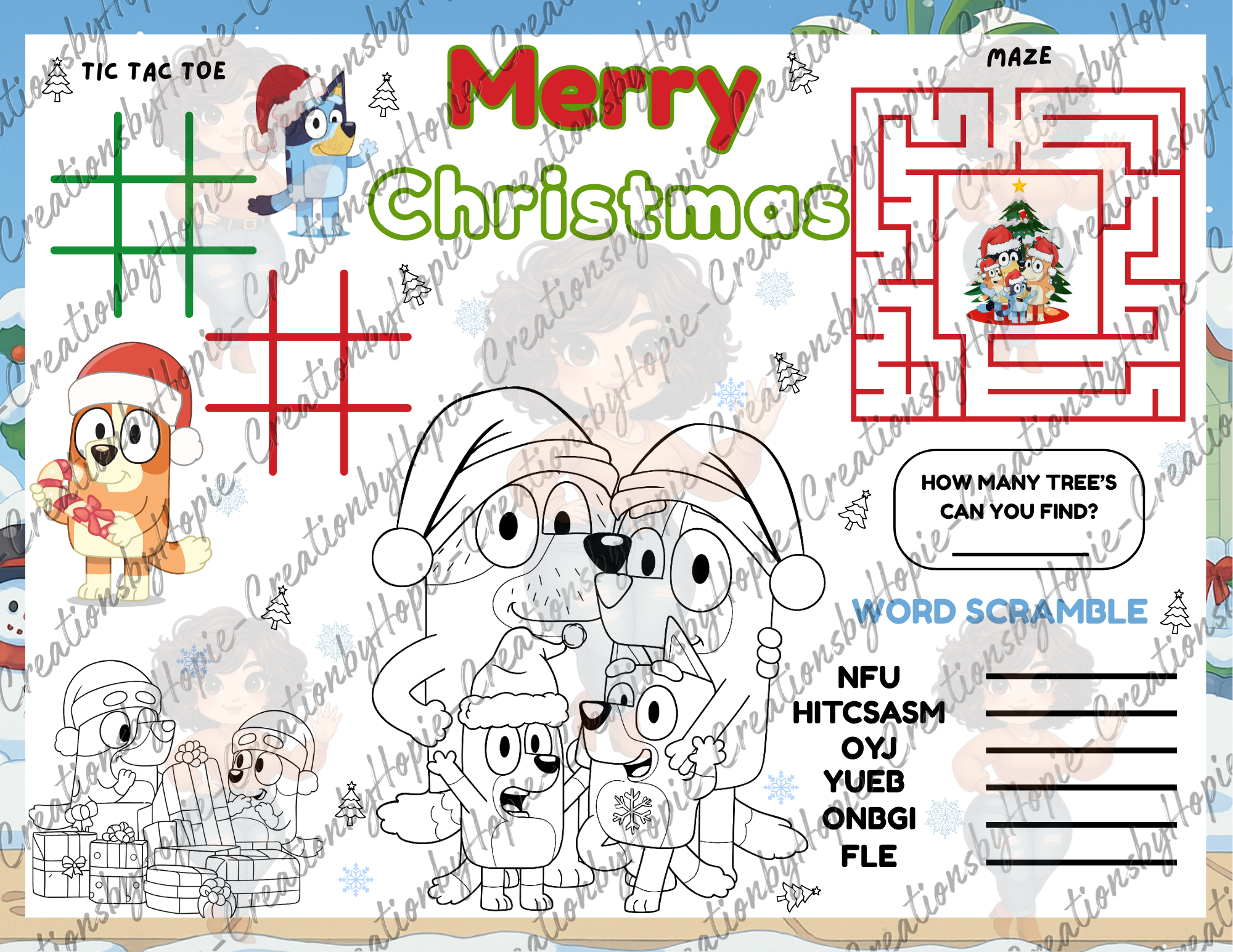 Blue Dog #1 Activity Sheet