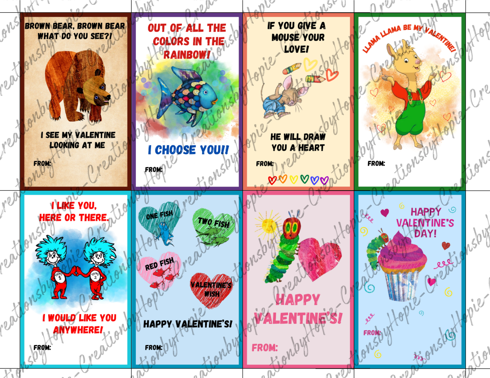 Books Valentines Day Cards