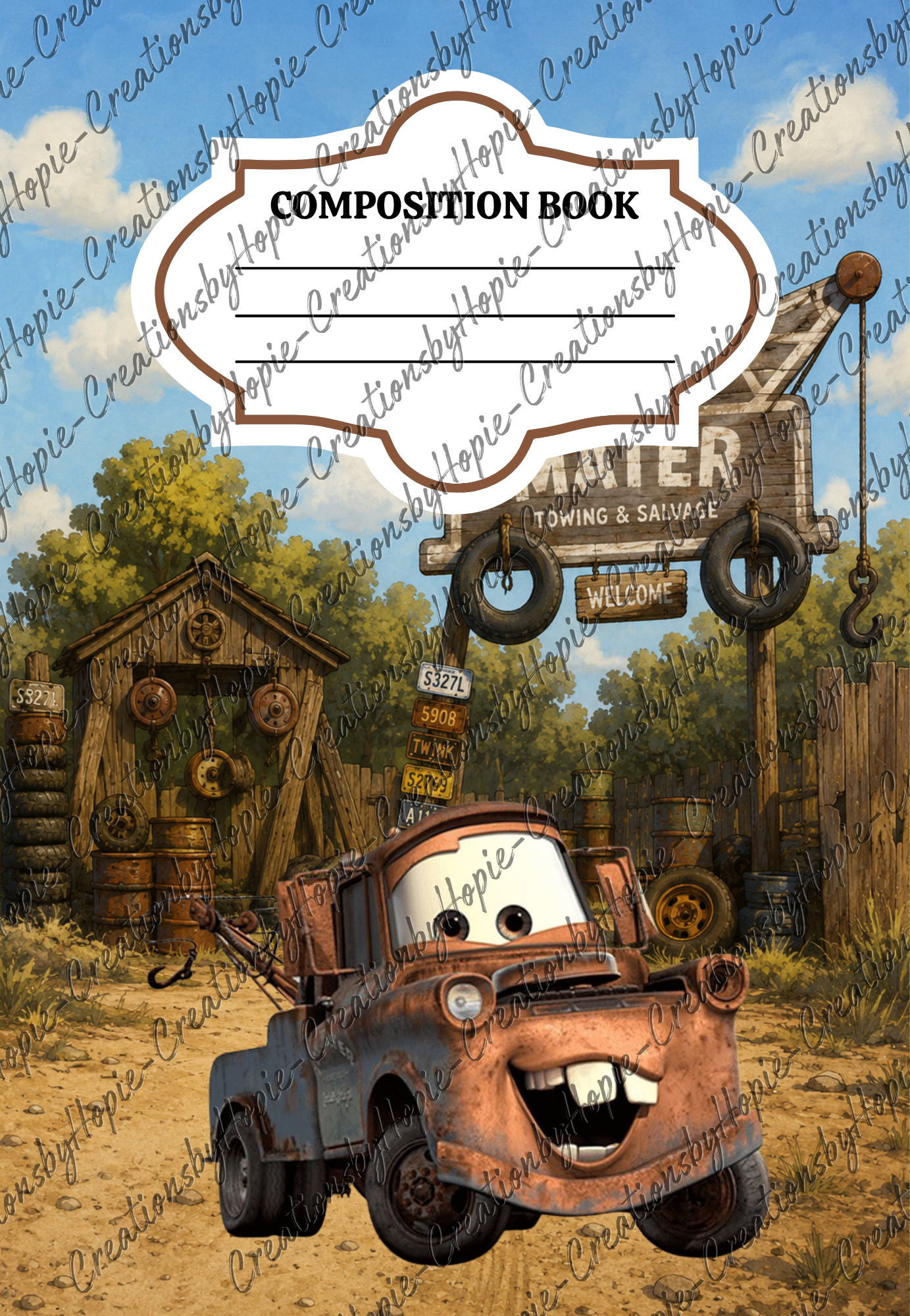 Cars #5 Notebook Cover