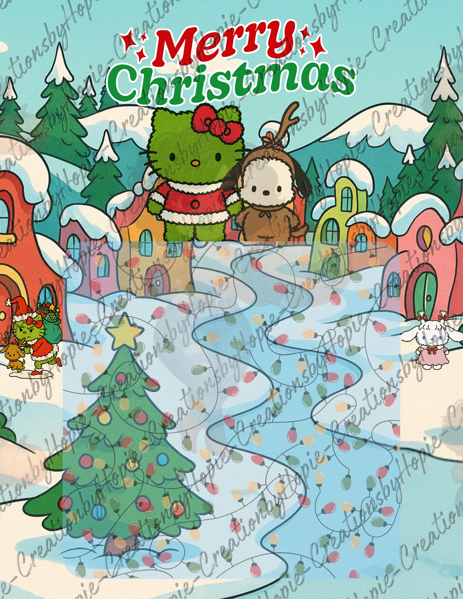 Cat #1 Activity Board (Xmas)