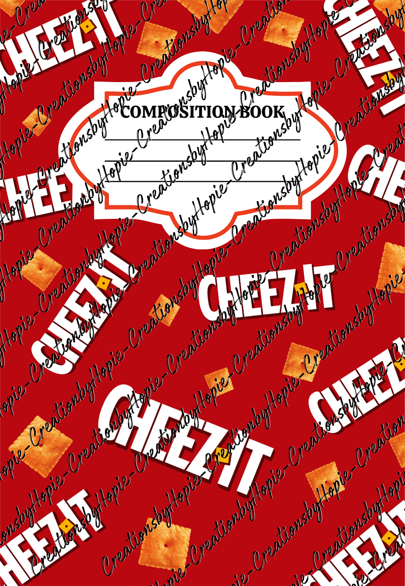 Cheez-IT Notebook Cover