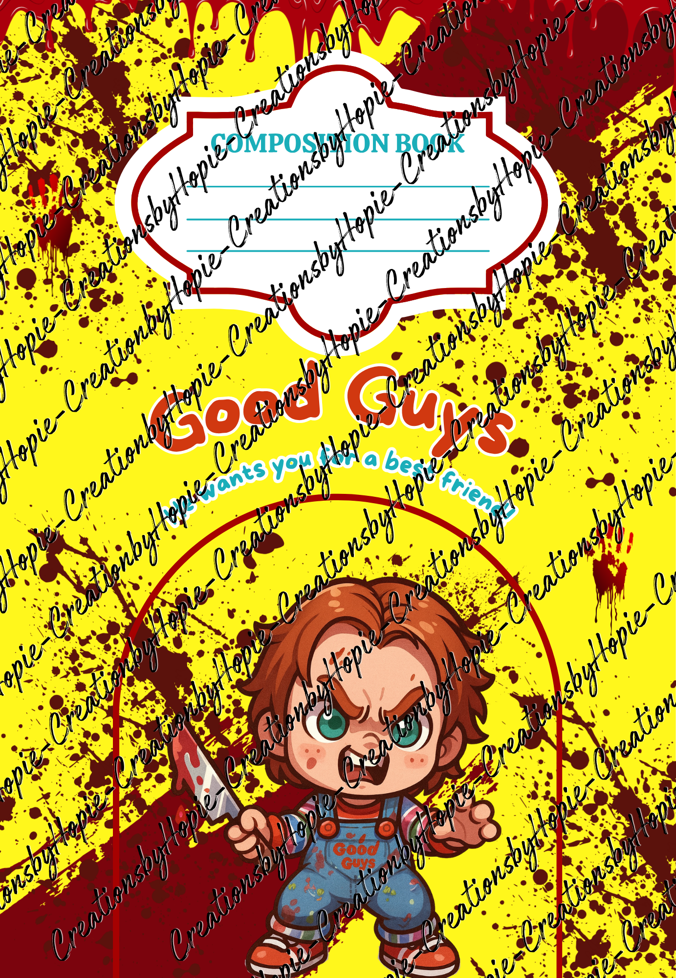 Chucky Notebook Cover