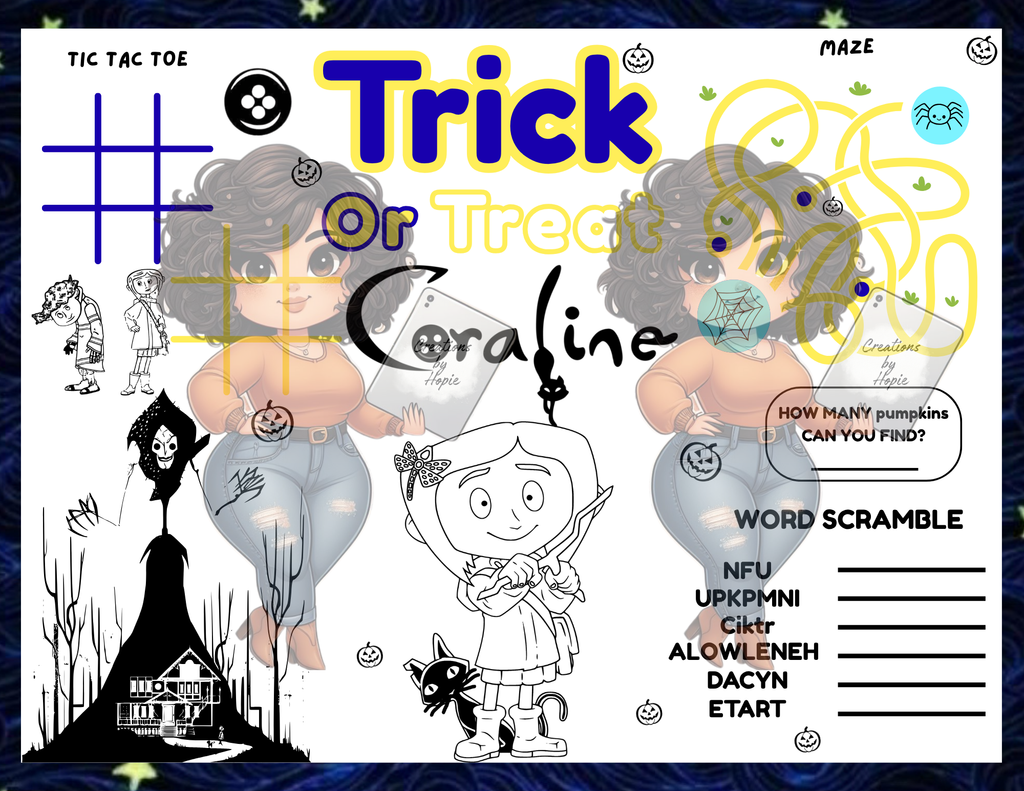 Creepy Activity Board