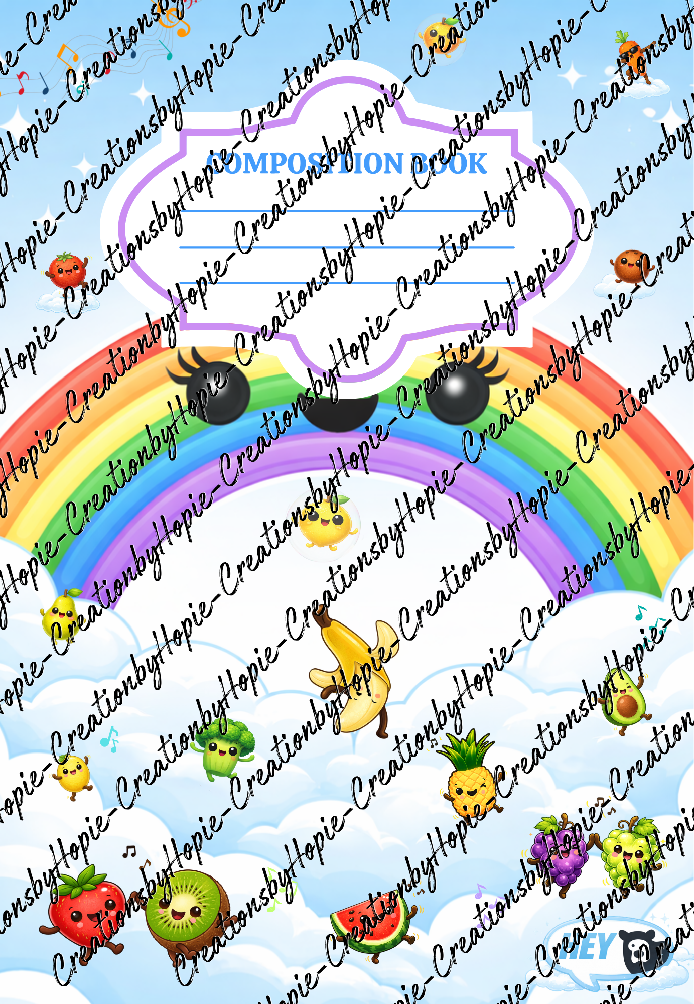 Dancing Fruit Notebook Cover