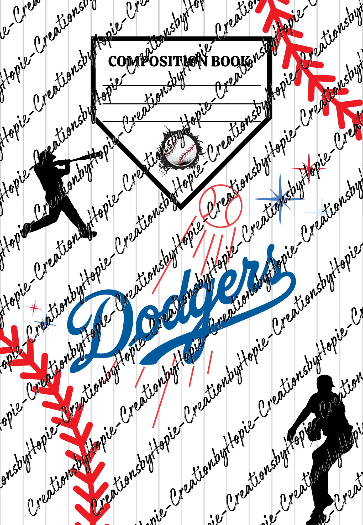 Dodgers Notebook Cover