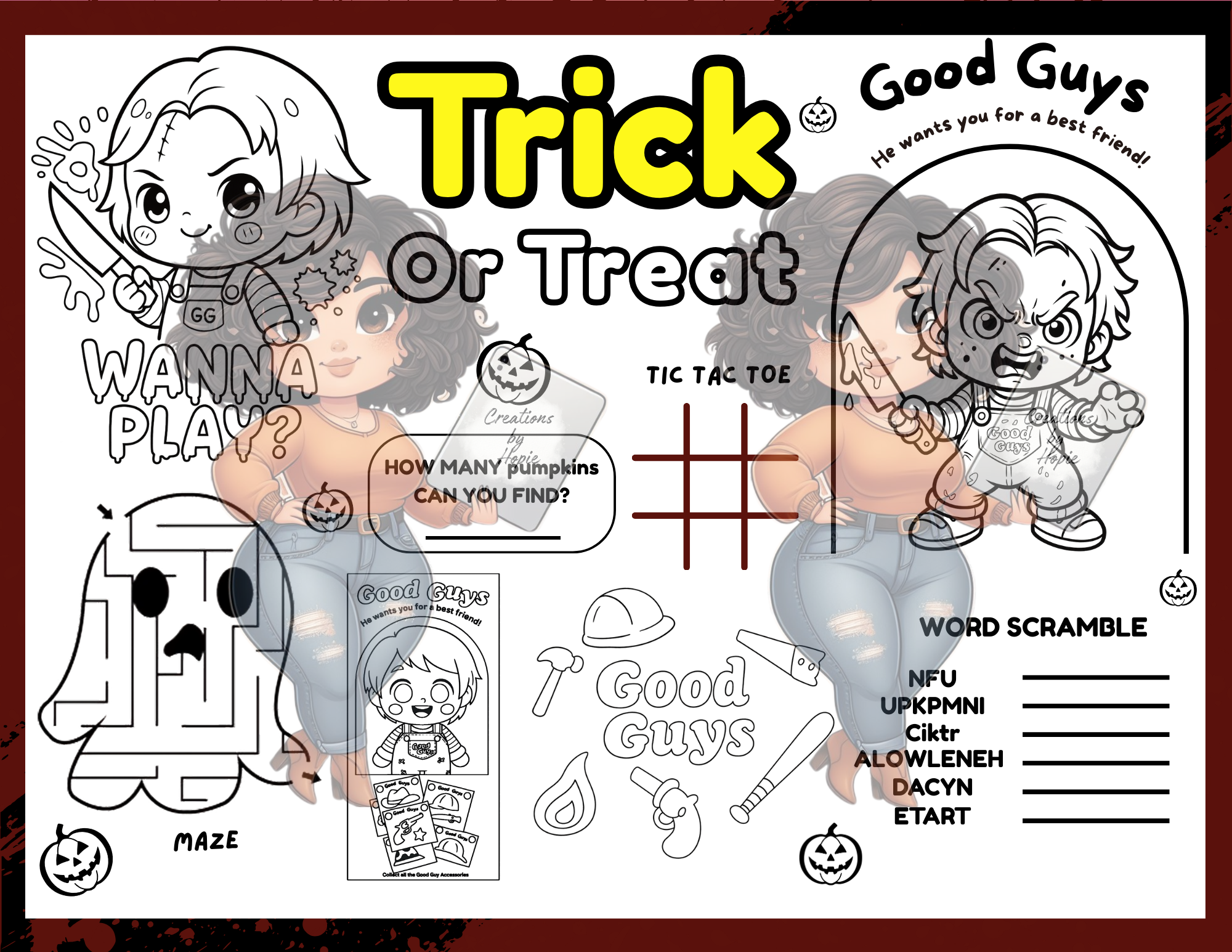 Doll #1 Activity Board