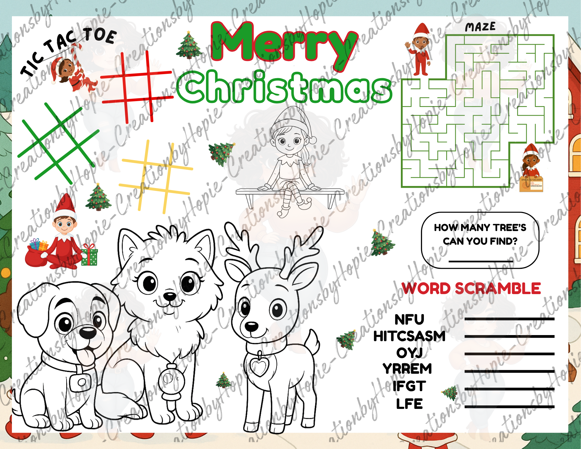 Elf #2 Activity Sheet