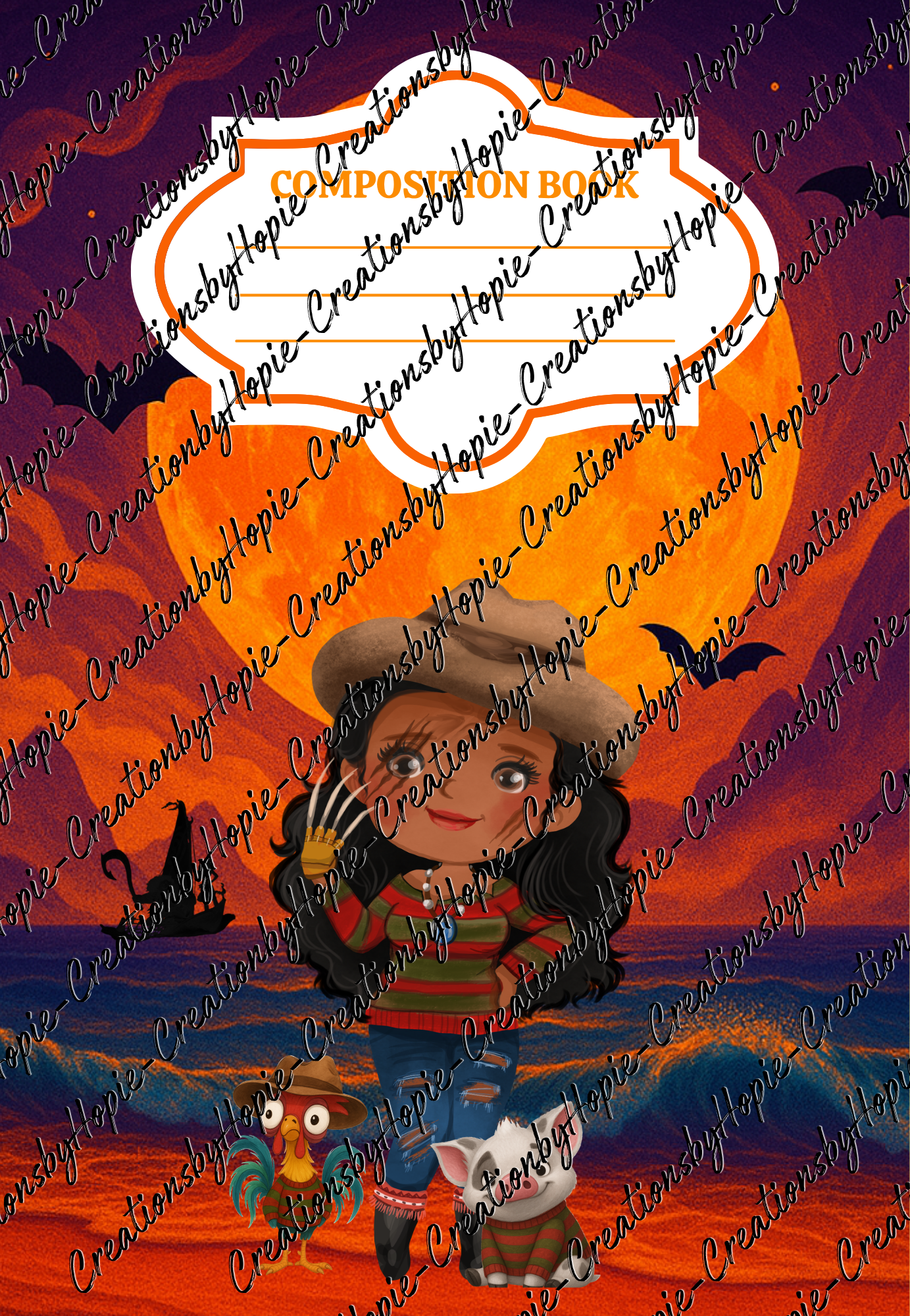 Moana (Freddy) Notebook Cover