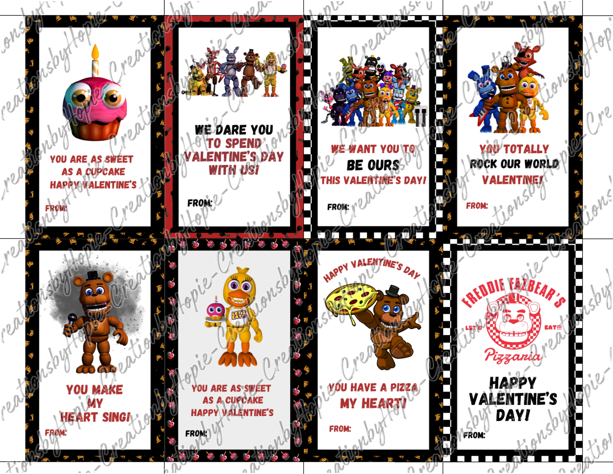 Freddy Valentines Day Cards #2