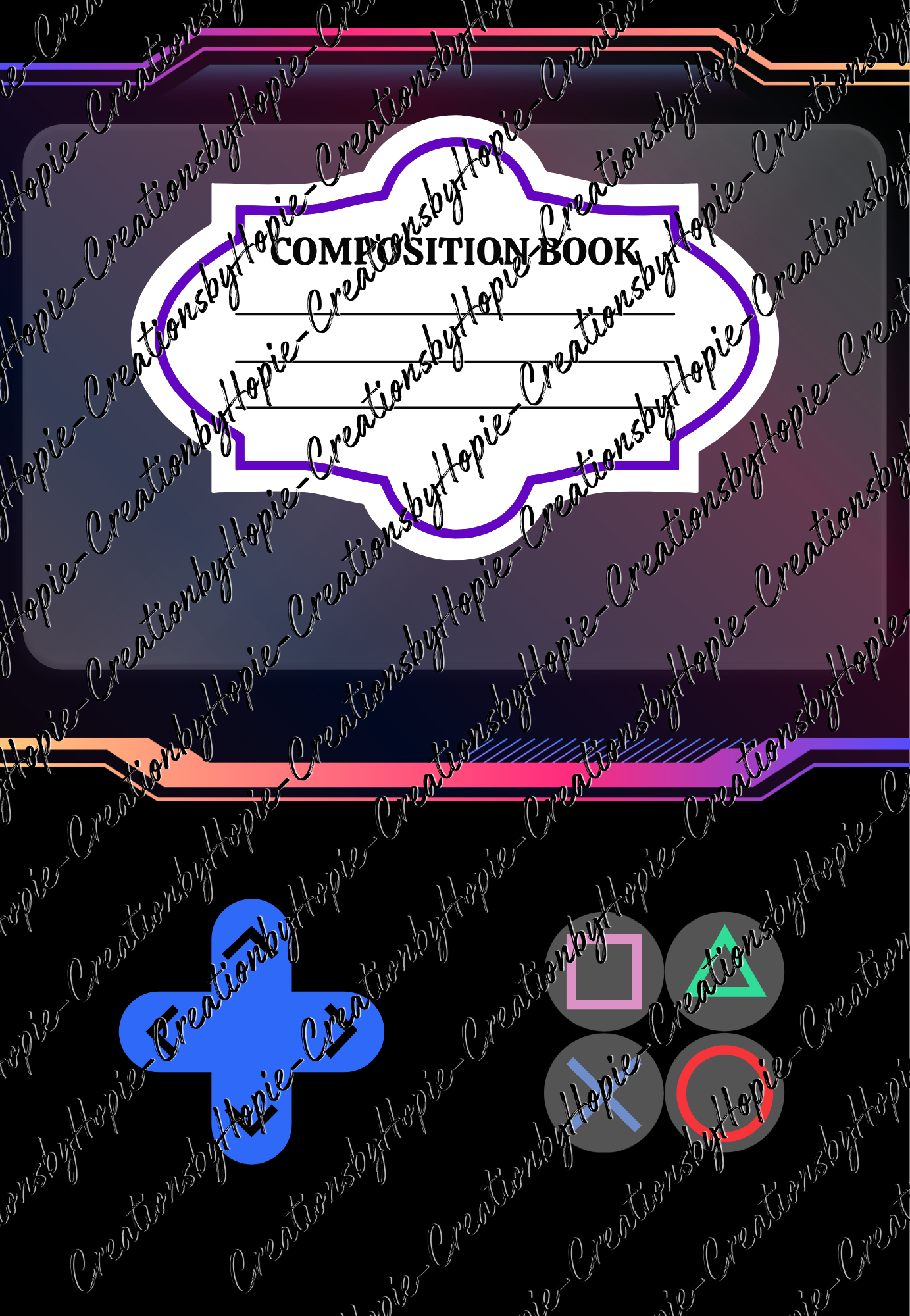 Game Notebook Cover