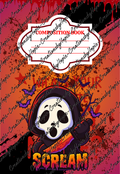 Ghost Face Notebook Cover