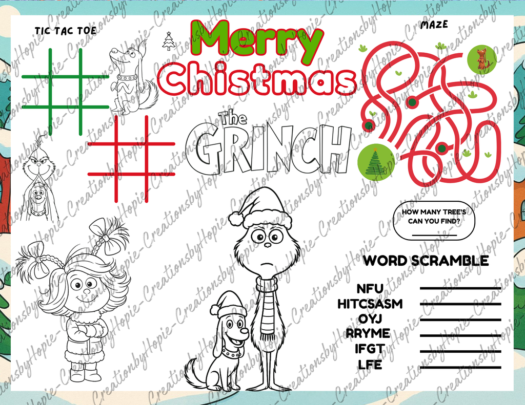 Grumpy #2 Activity Board (Xmas)