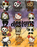 Halloween Cat Clip Art Bundle