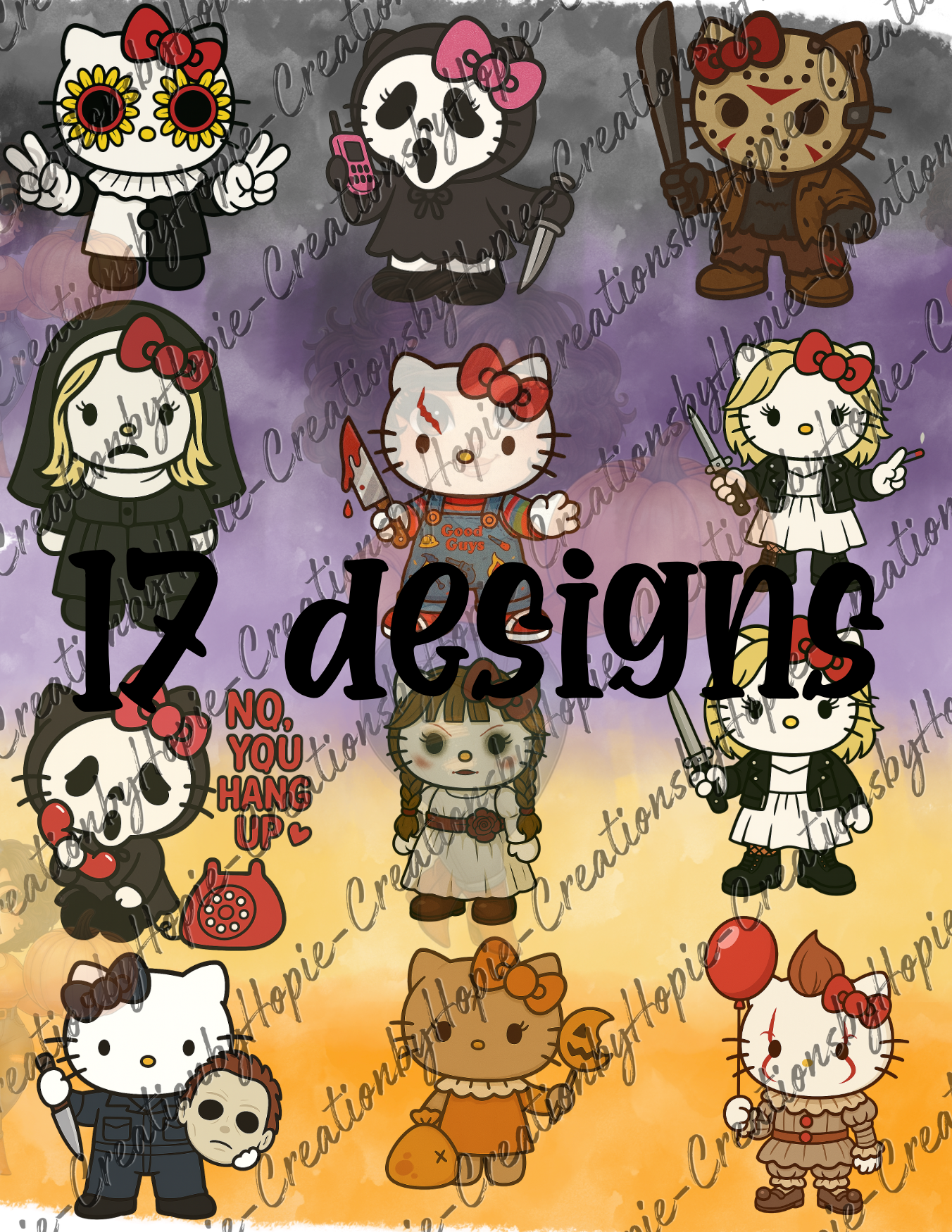 Halloween Cat Clip Art Bundle