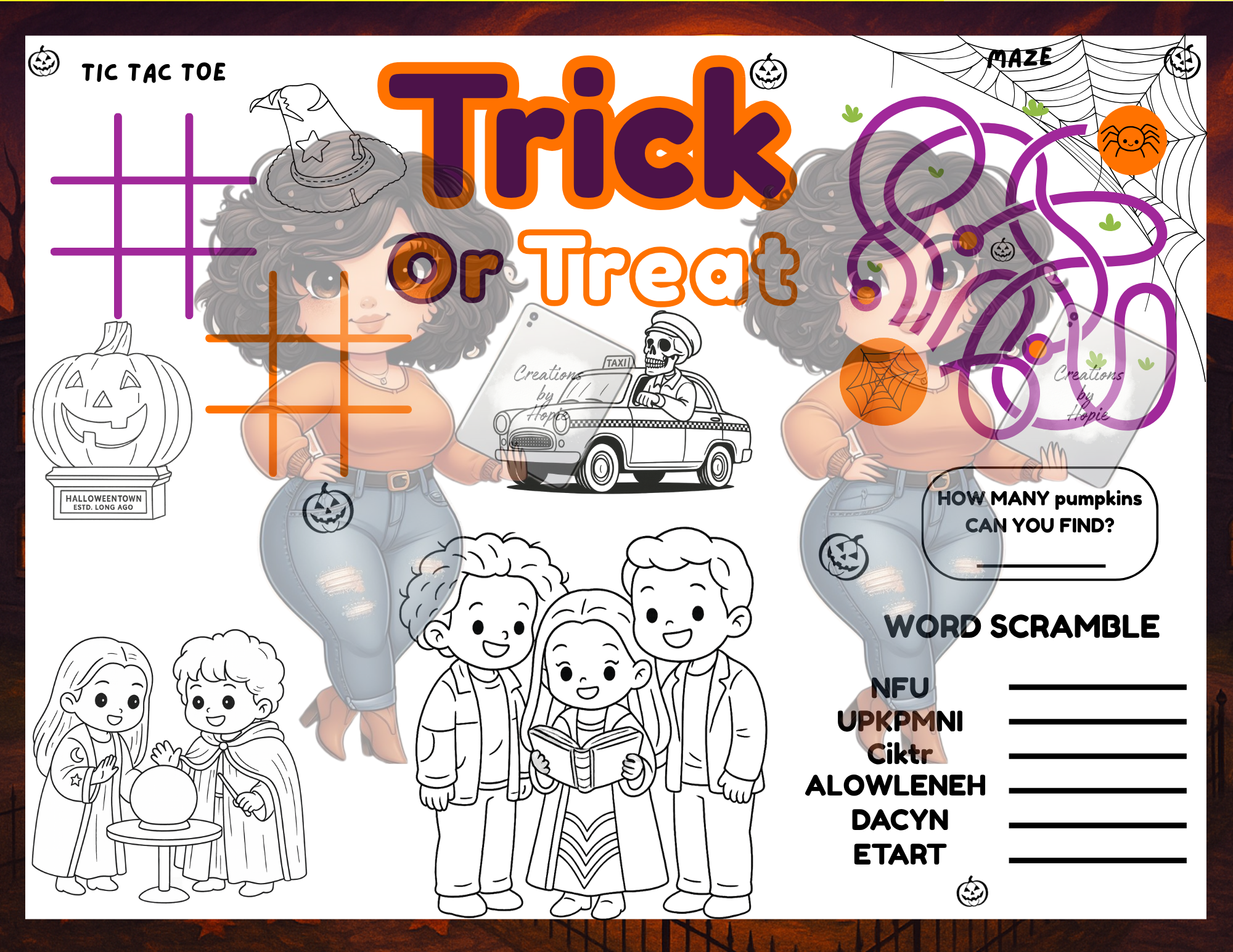 Halloween City #1 Sheet