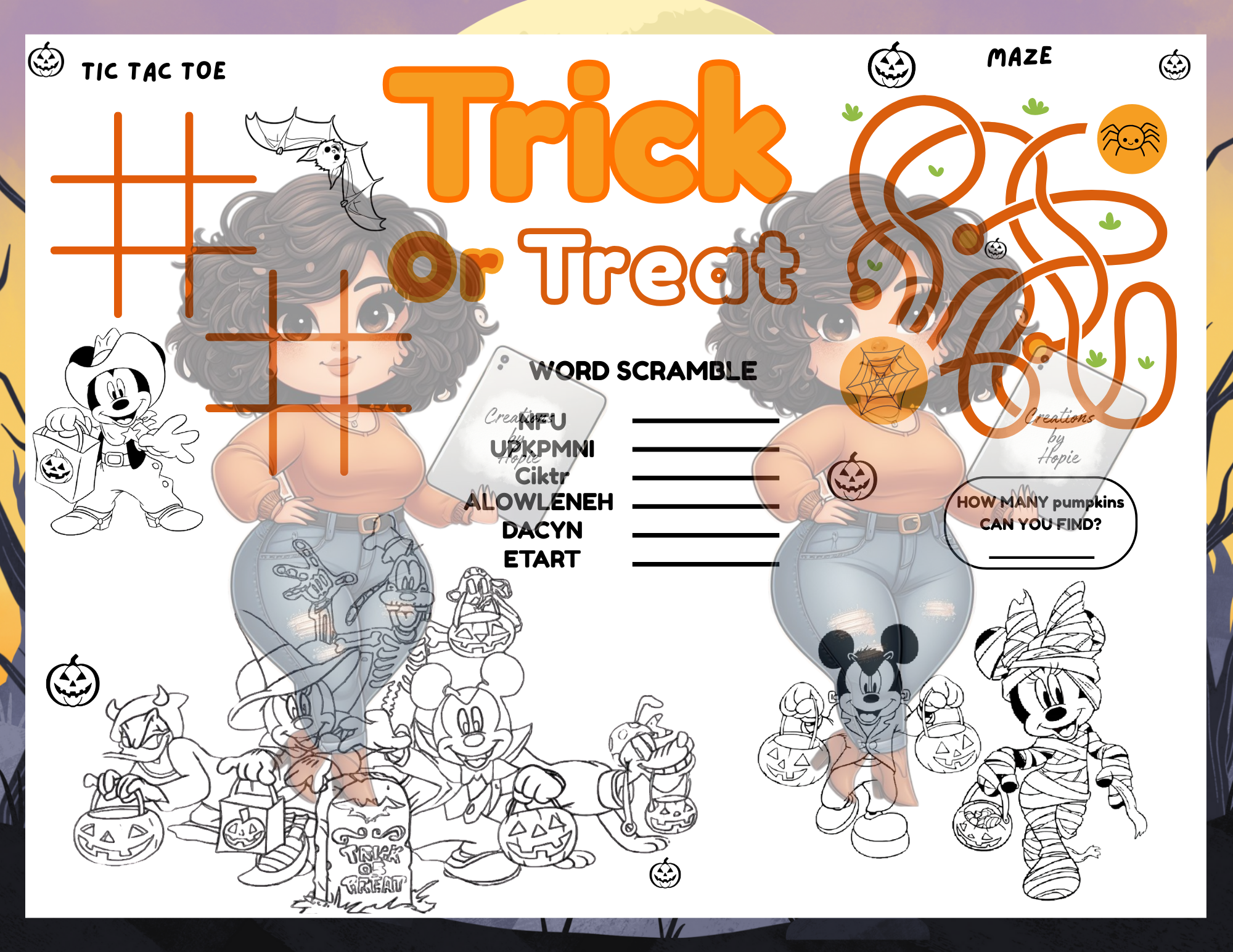 Halloween #1 Activity Board