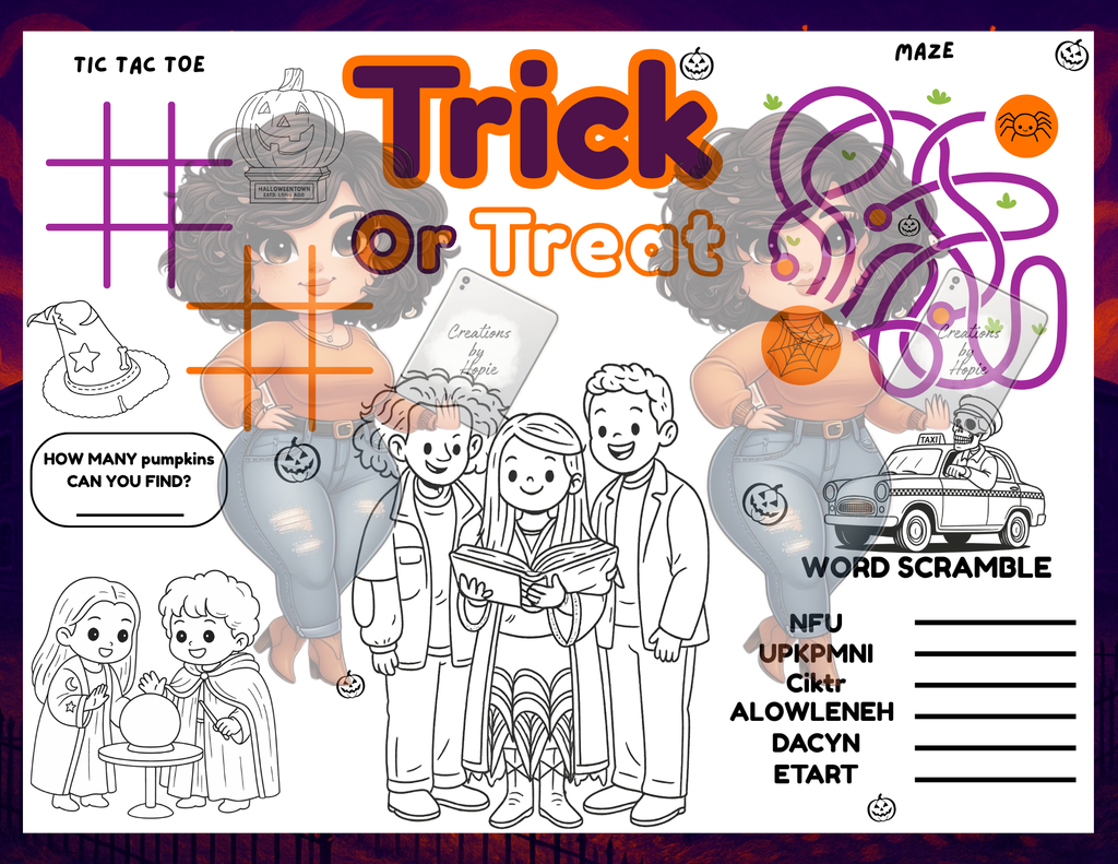 Halloween City #2 Activity Board