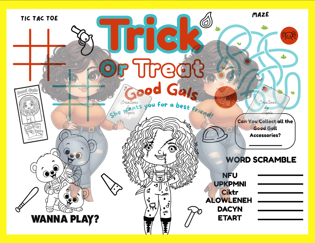 Horror Princess #2 Activity Board