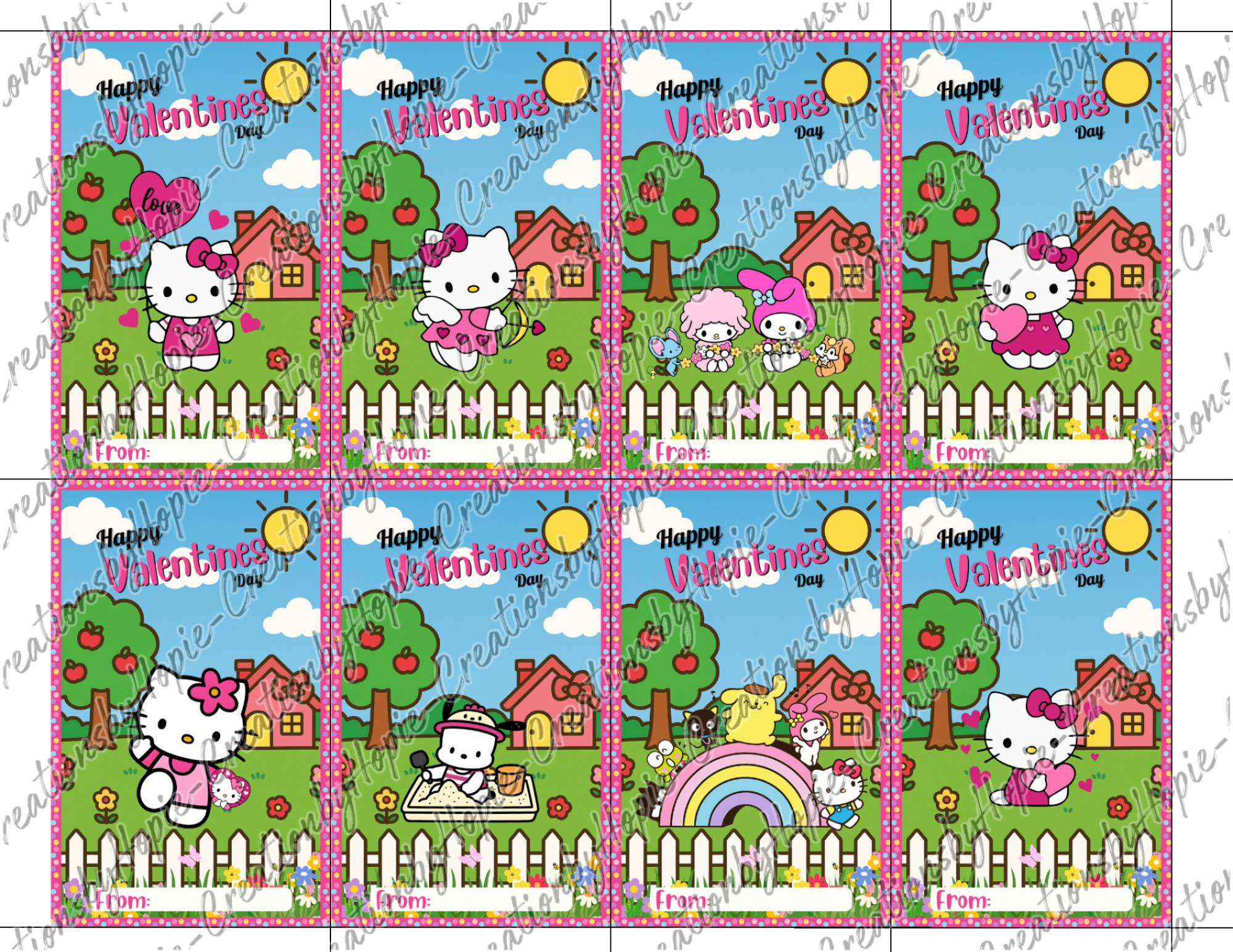 Kitty #1 Valentines Day Cards