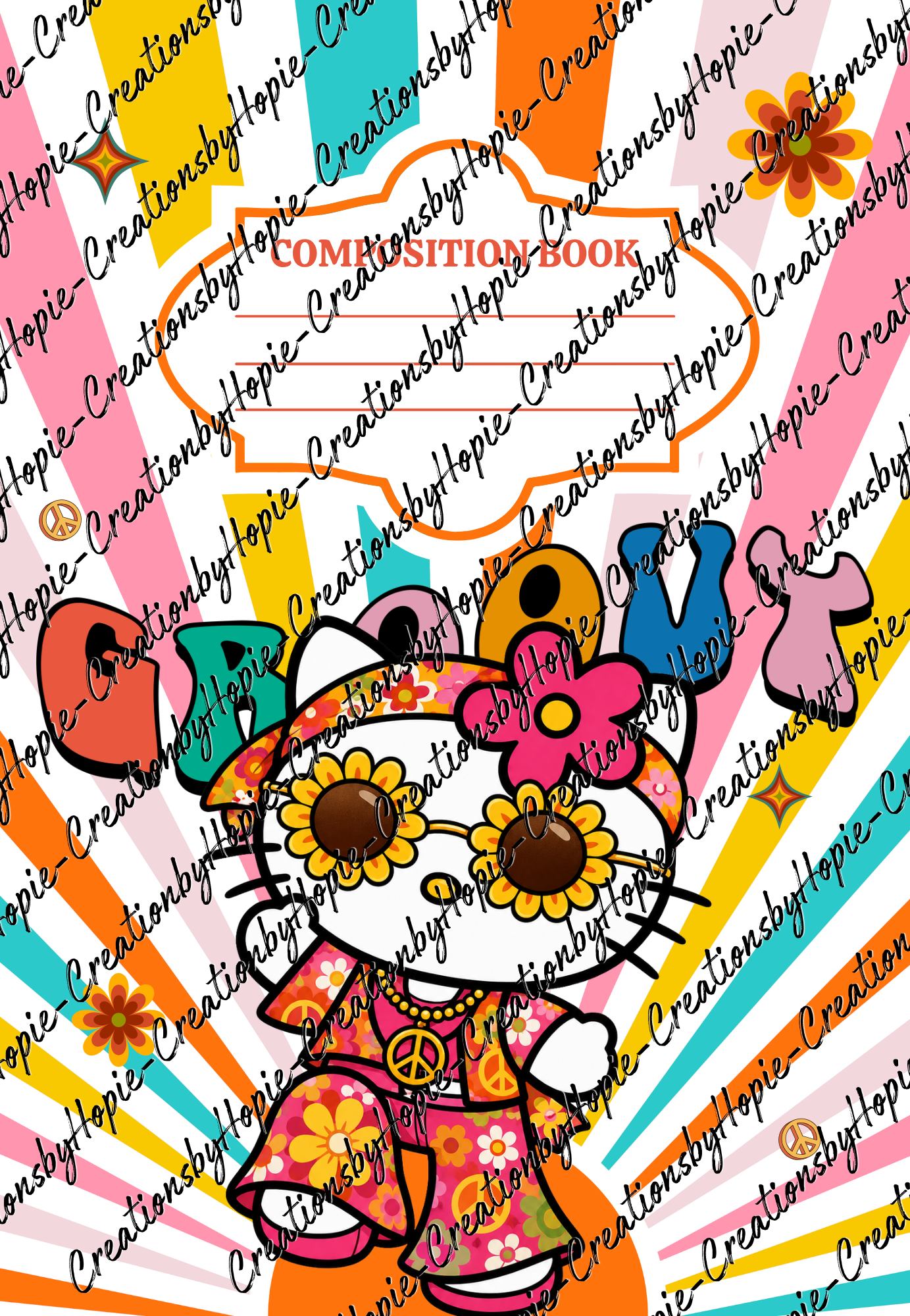 Kitty #4 Notebook Cover