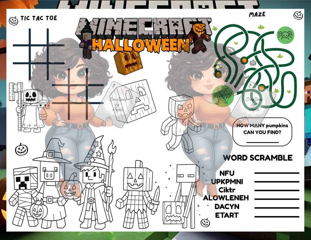MC Halloween #2 Activity Board