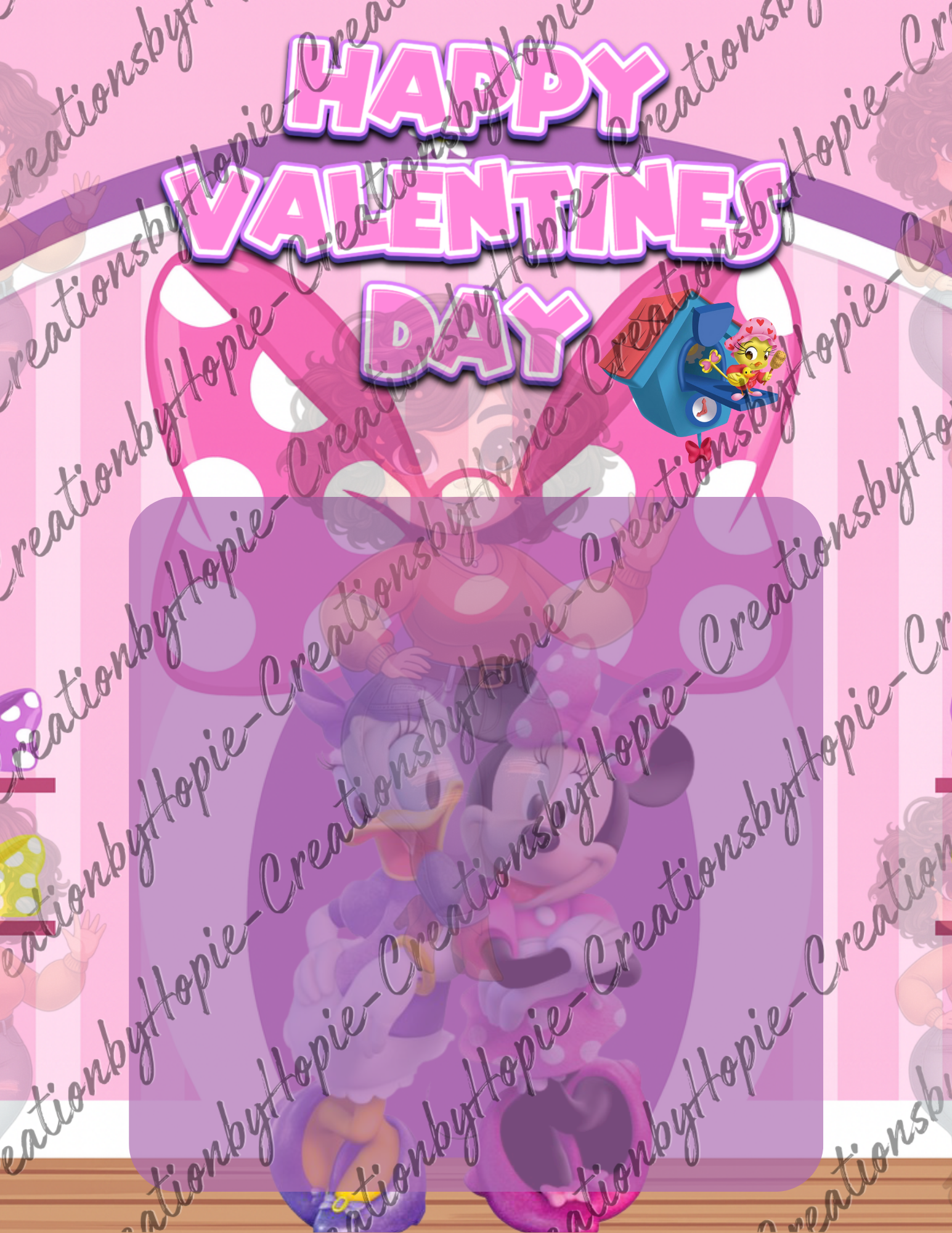 Minnie Jumbo Card