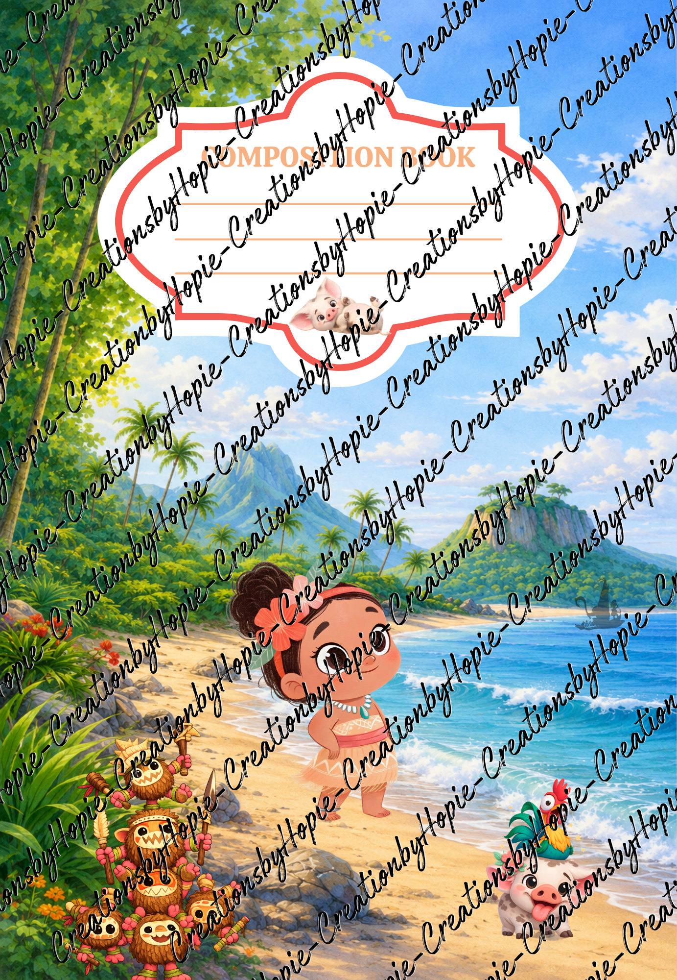 Moana Notebook Cover