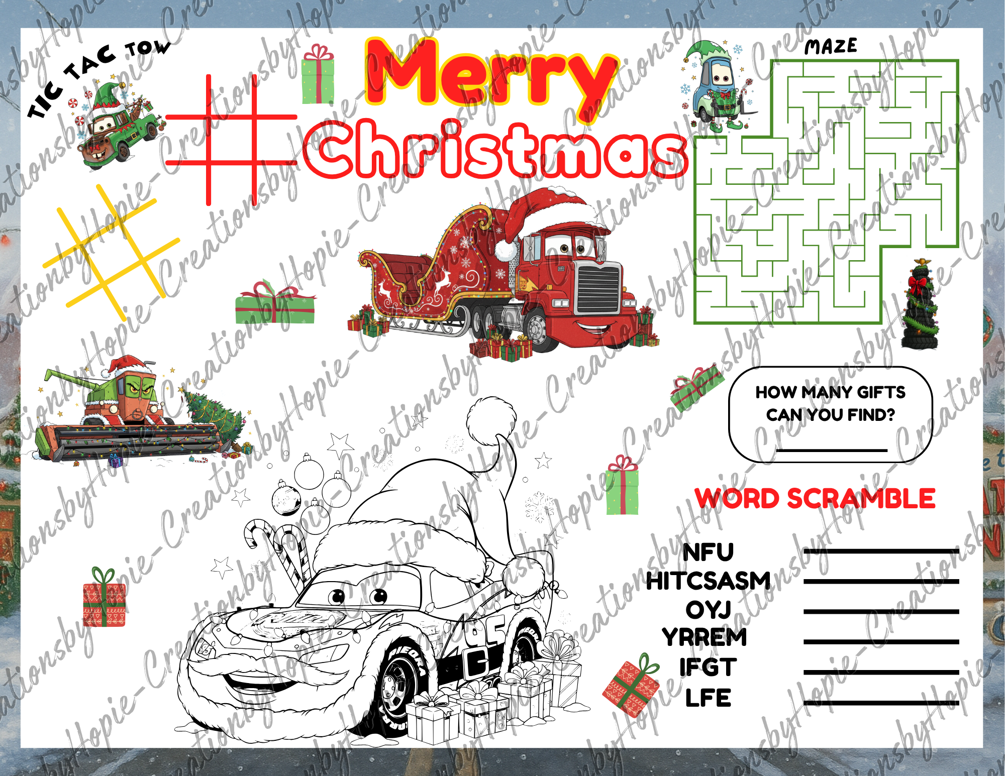 Motor #1 Activity Sheet