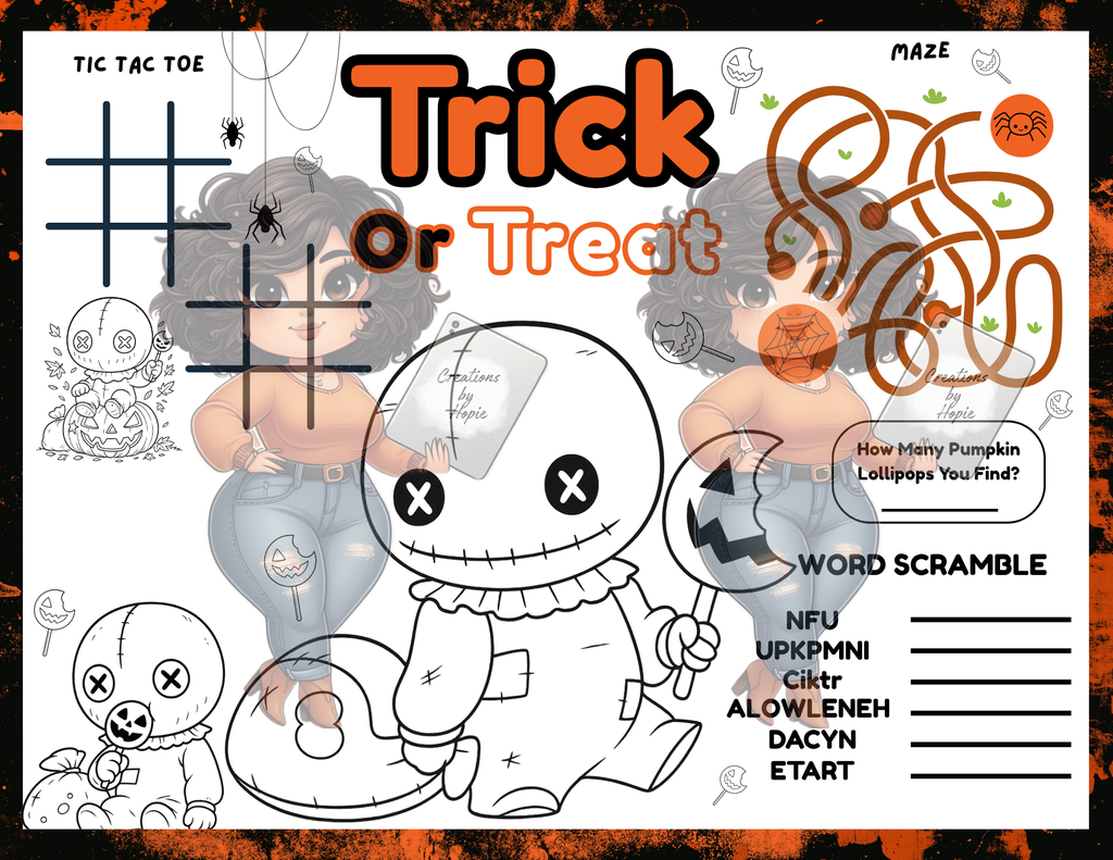 Pumpkin Guy Activity Board