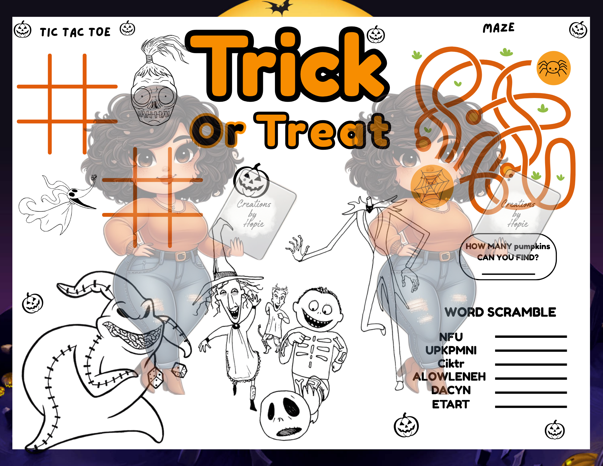 Nightmare #1 Activity Board