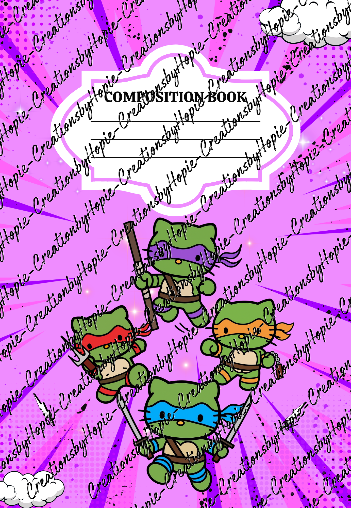 Ninja Cat #2 Notebook Cover