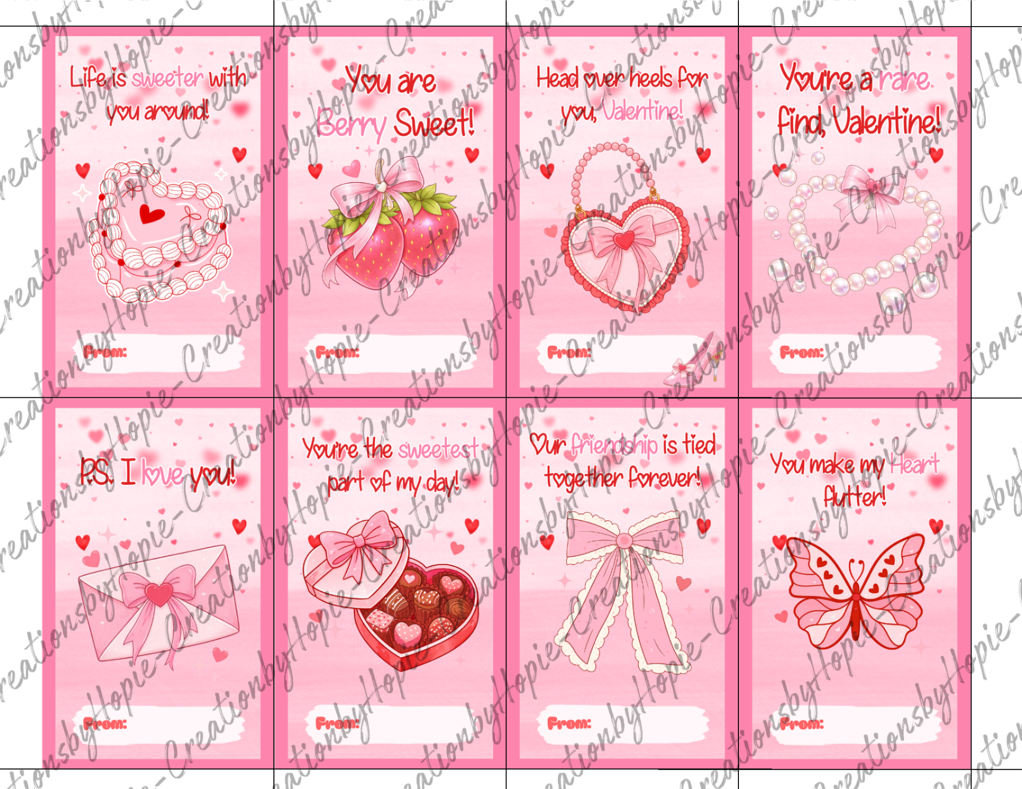 Pink Valentines Day Card #2