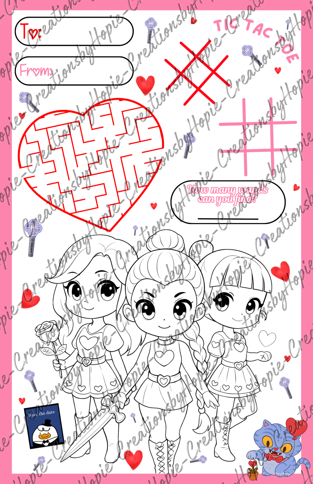 Pop Mini Activity Card