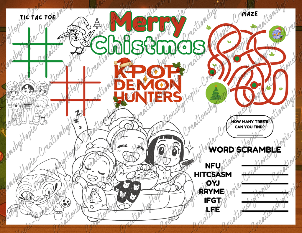 Pop #1 Activity Board (Xmas)