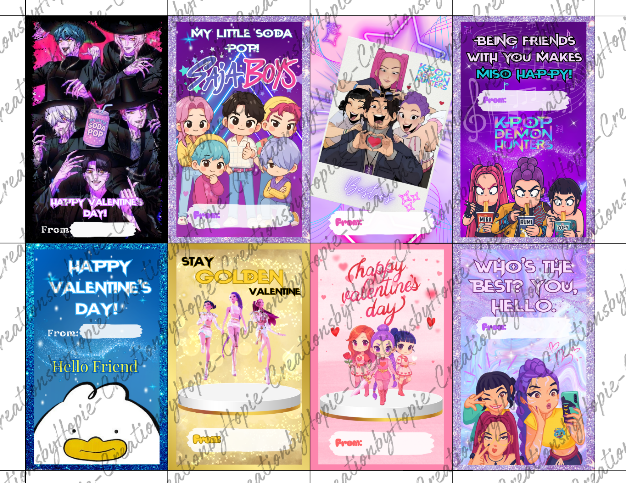 Pop Valentines Day Cards #1