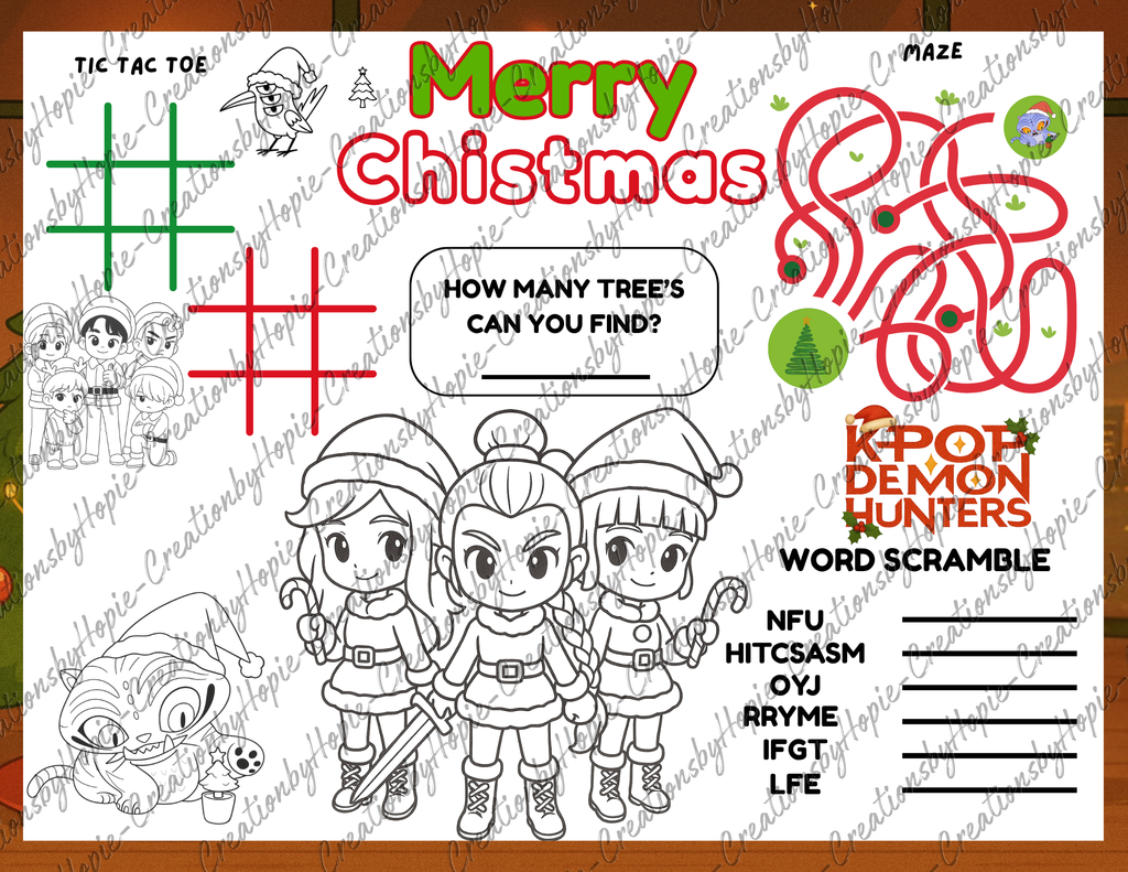 Pop #2 Activity Board (Xmas)