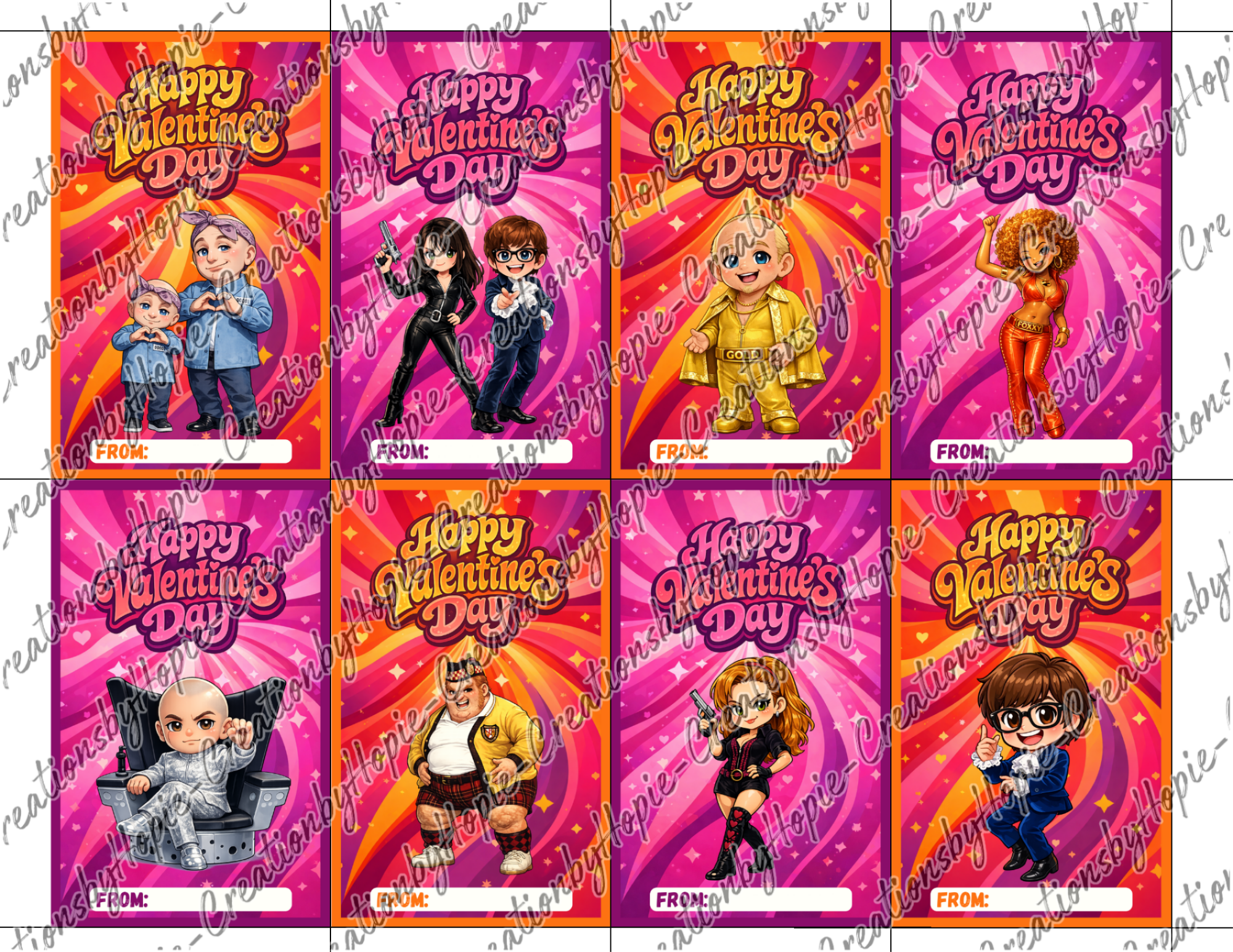 Powers Valentines Day Cards