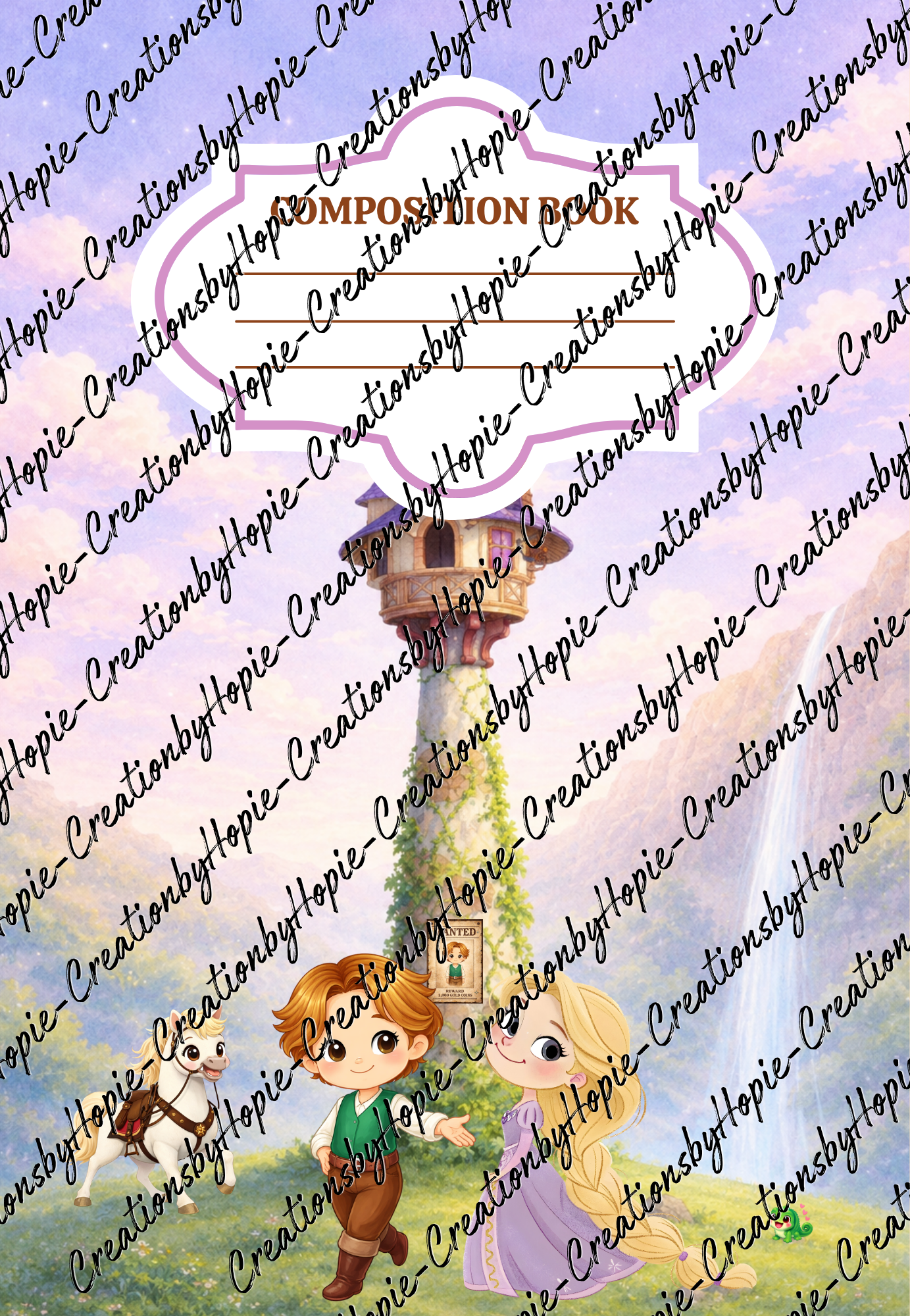 Rapunzel Notebook Cover