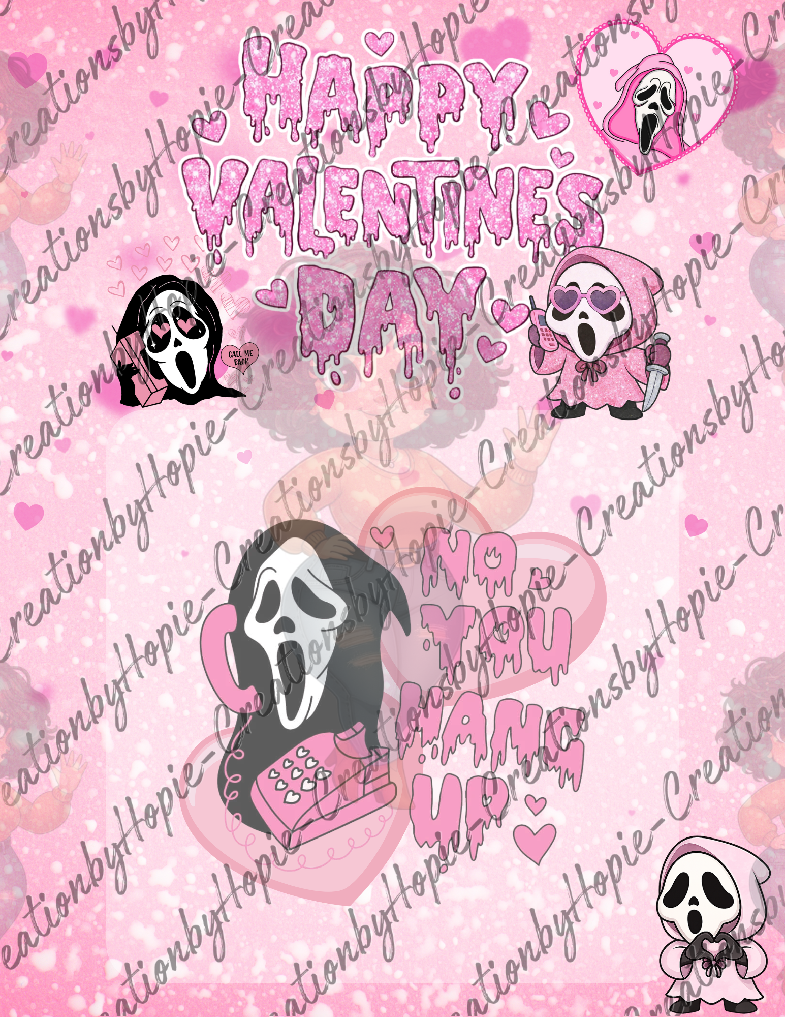 Scary Face Jumbo Card #2