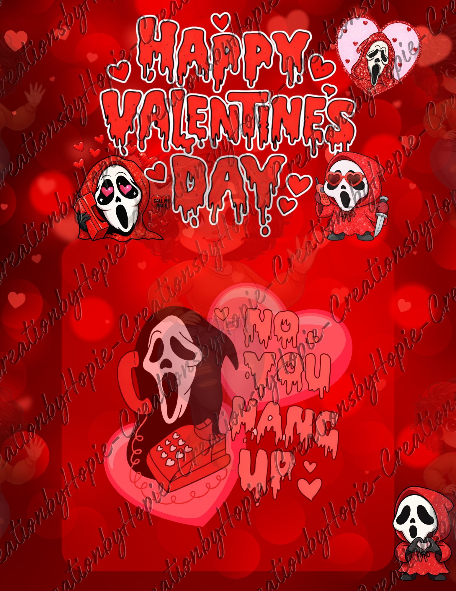 Scary Face Jumbo Card #4