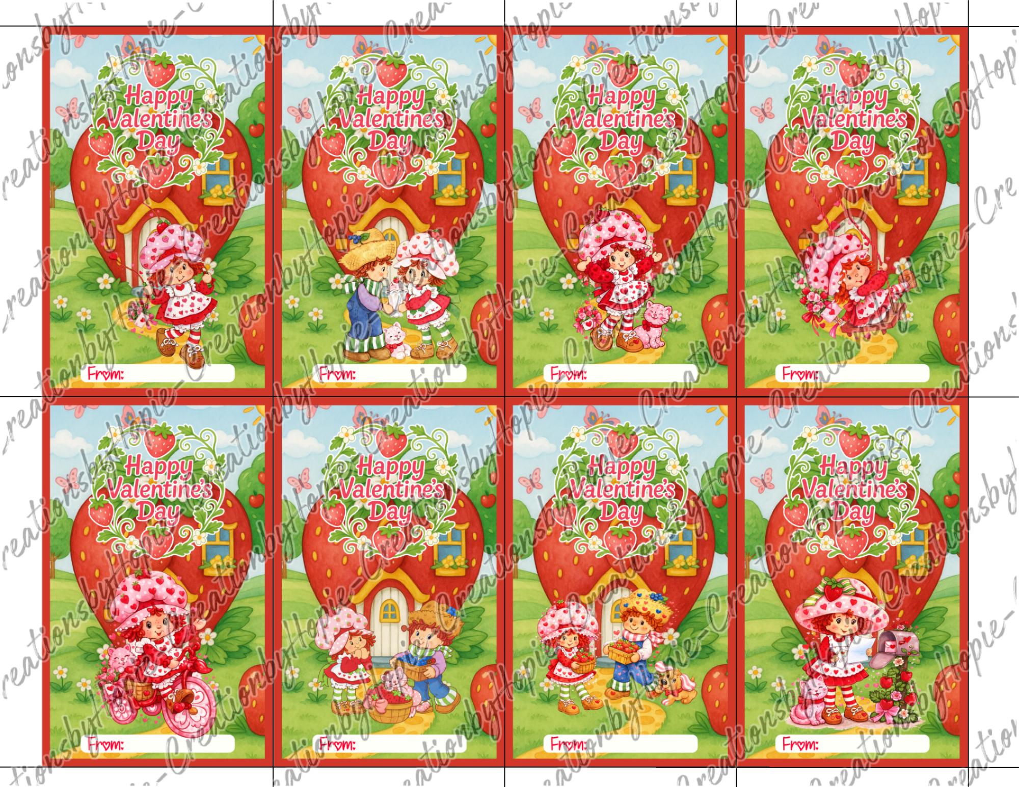 Short Cake Valentines Day Cards #1