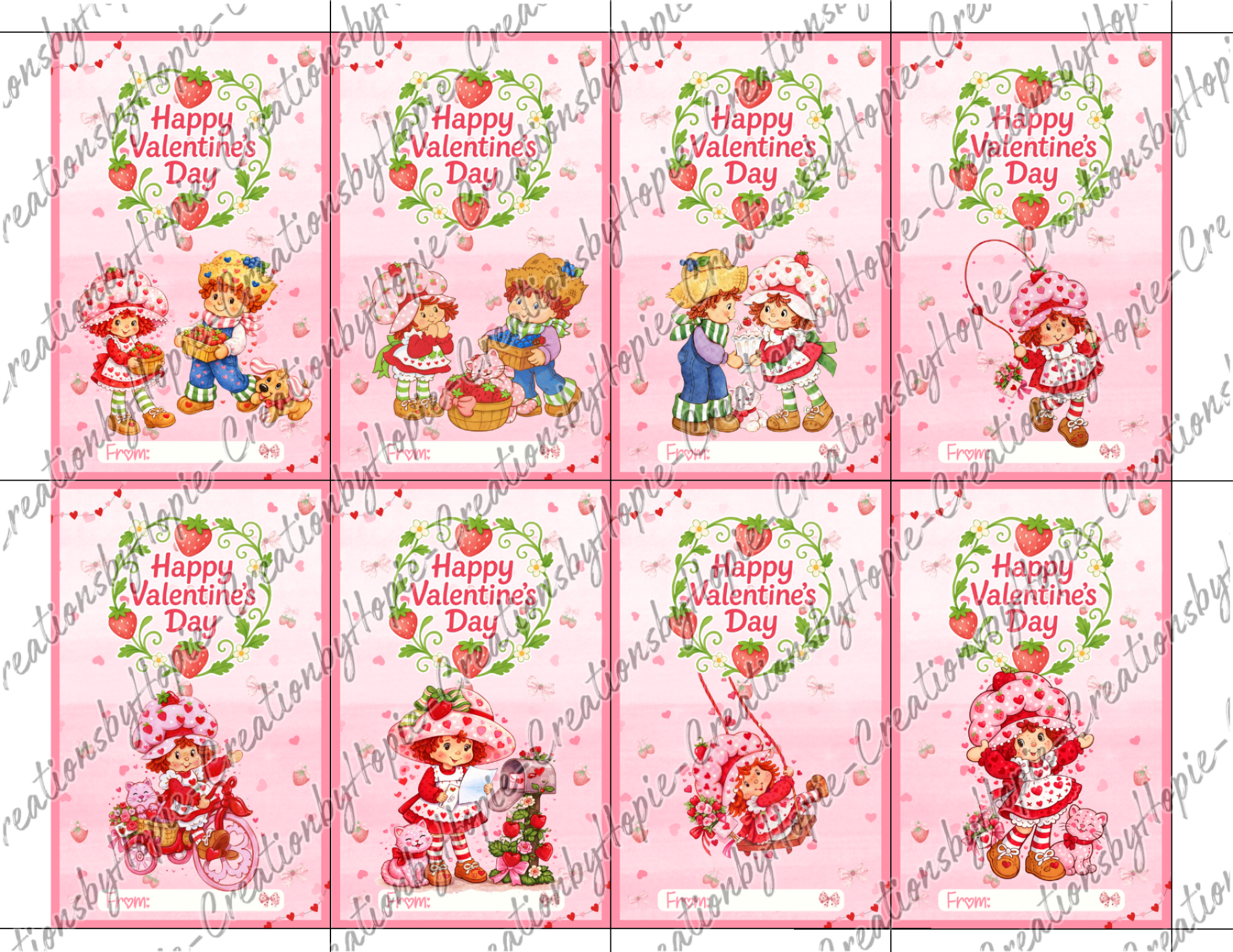 Short Cake Valentines Day Cards #2