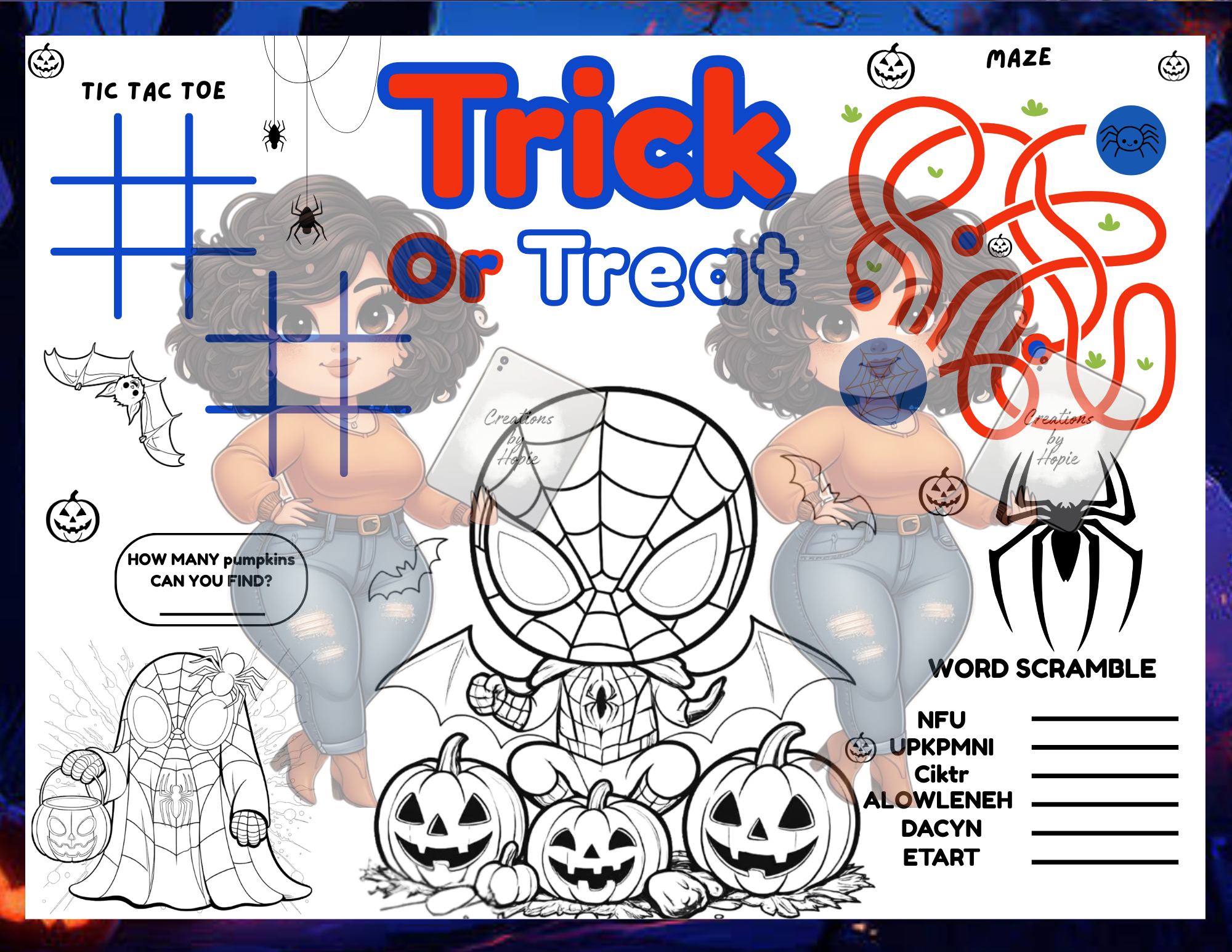 Spider Activity Board