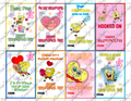 Sponge Valentines Day Cards